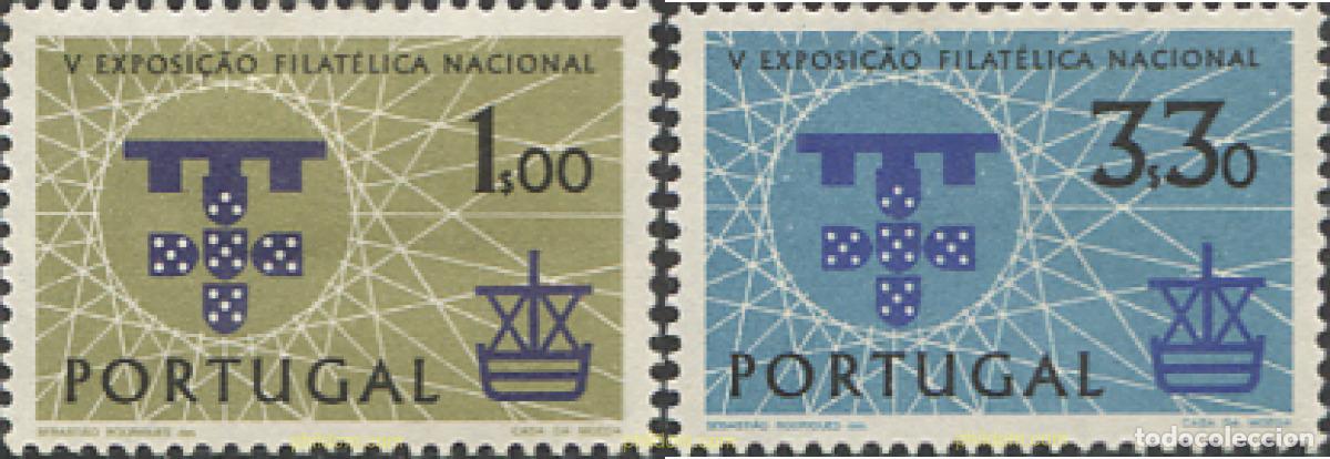 Sellos: 125445 MNH PORTUGAL 1960 5 EXPOSICION FILATELICA NACIONAL, EN LISBOA