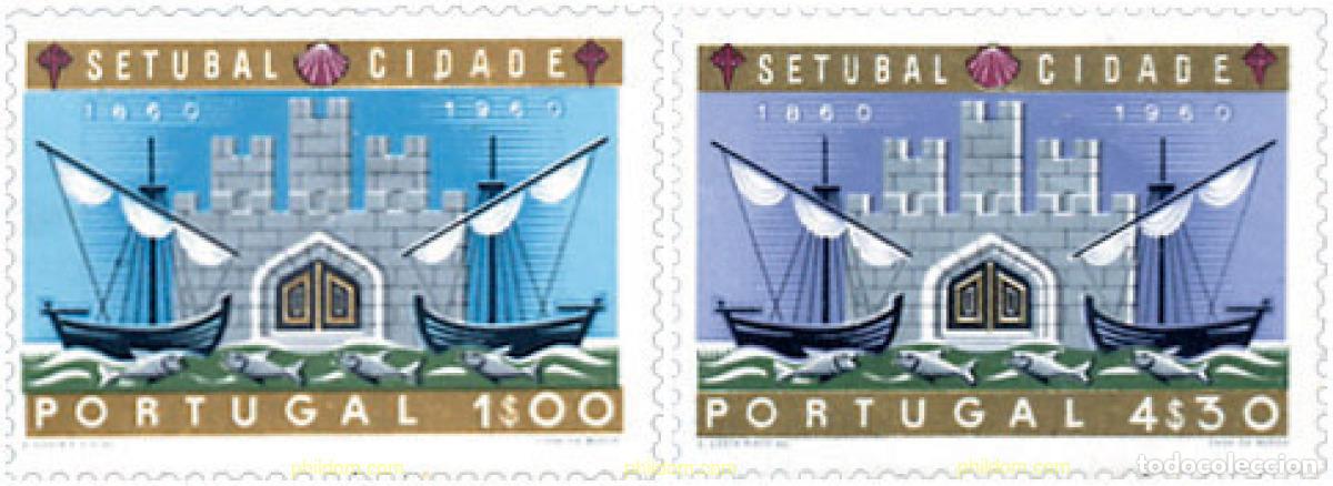 Sellos: 125448 MNH PORTUGAL 1961 CENTENARIO DE LA VILLA DE SETUBAL