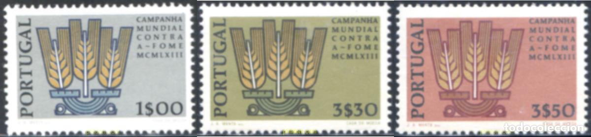 Sellos: 125453 MNH PORTUGAL 1963 CAMPA&Ntilde;A MUNDIAL CONTRA EL HAMBRE