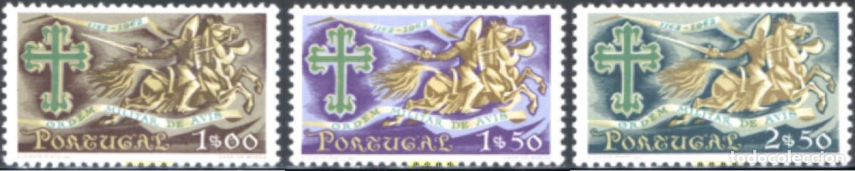 Sellos: 125455 MNH PORTUGAL 1963 8 CENTENARIO DE LA ORDEN MILITAR DE AVIZ