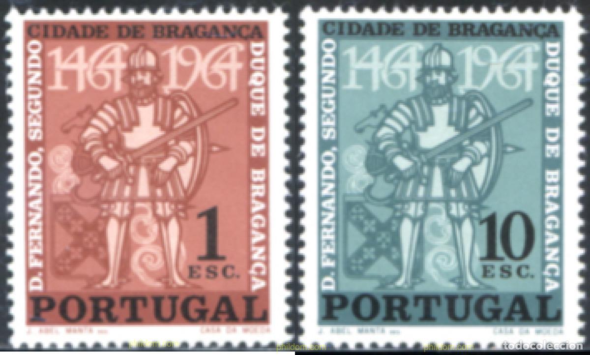 Sellos: 125462 MNH PORTUGAL 1965 5 CENTENARIO DE LA VILLA DE BRAGANCE