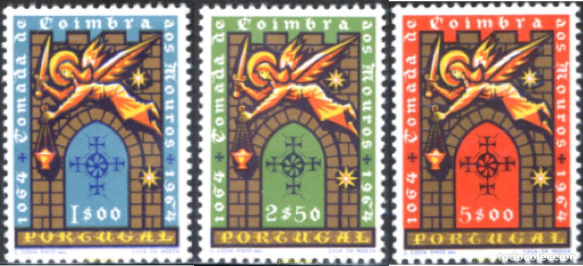 Sellos: 125463 MNH PORTUGAL 1965 9 CENTENARIO DE LA RECUPERACION DE COIMBRA DE LOS MOROS