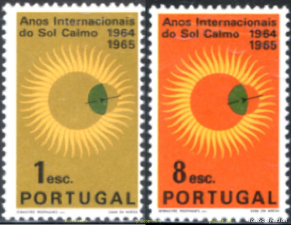 Sellos: 125460 MNH PORTUGAL 1964 A&Ntilde;O INTERNACIONAL DEL SOL EN CALMA
