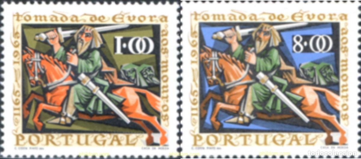 Sellos: 125481 MNH PORTUGAL 1966 8 CENTENARIO DE LA RECUPERACION DE EVORA DE LOS MOROS
