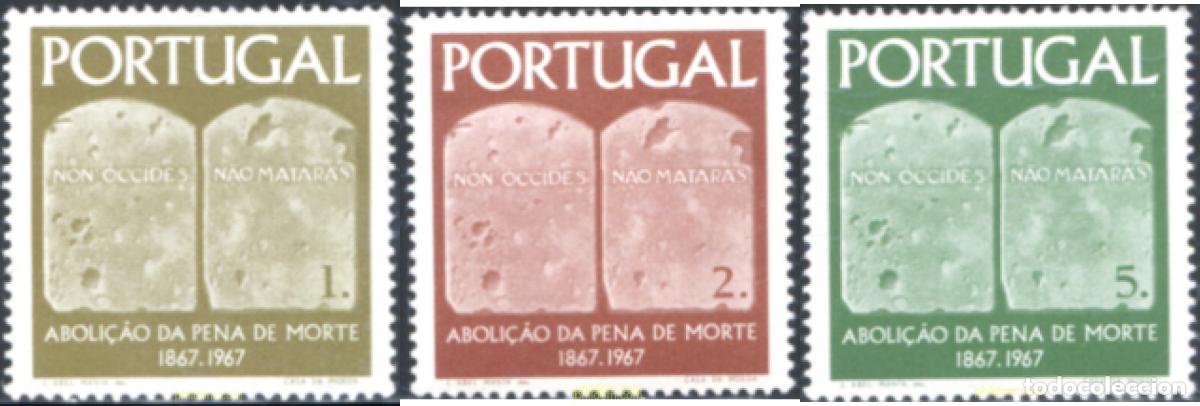 Sellos: 125512 MNH PORTUGAL 1967 CENTENARIO DE LA ABOLICION DE LA PENA DE MUERTE