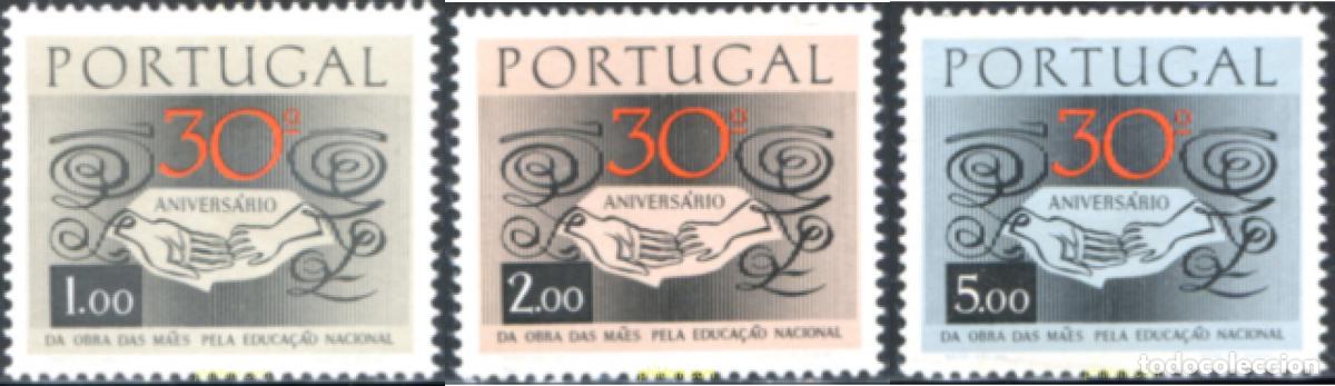 Sellos: 125522 MNH PORTUGAL 1968 30 ANIVERSARIO DE LA OBRA DE LAS MADRES PARA LA EDUCACION NACIONAL