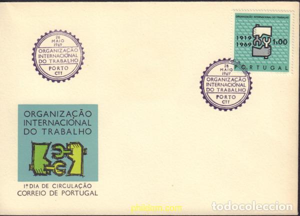 Timbres: 576082 MNH PORTUGAL 1969 50 ANIVERSARIO DE LA ORGANIZACION INTERNACIONAL DEL TRABAJO