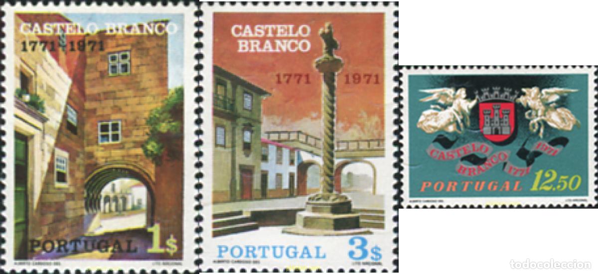 Timbres: 125590 MNH PORTUGAL 1971 BICENTENARIO DEL ESTATUTO DE VILLA DE CASTELO BRANCO