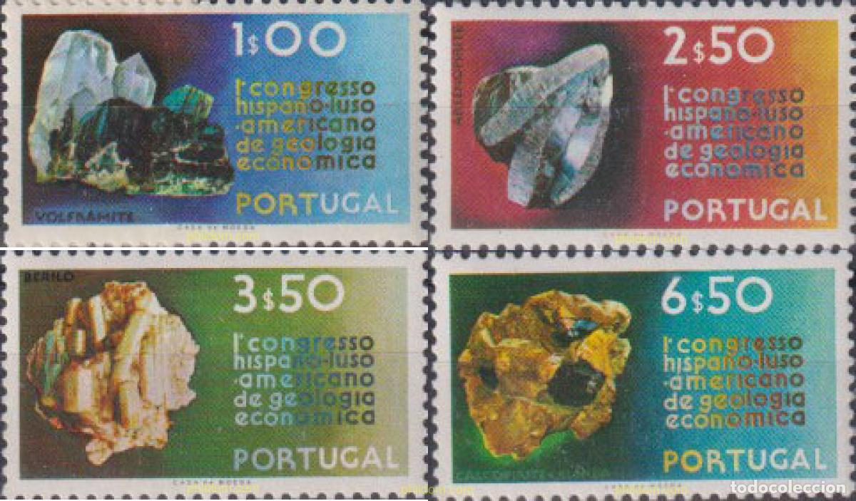 Sellos: 125589 MNH PORTUGAL 1971 1 CONGRESO HISPANO-PORTUGES-AMERICANO DE GEOLOGIA ECONOMICA