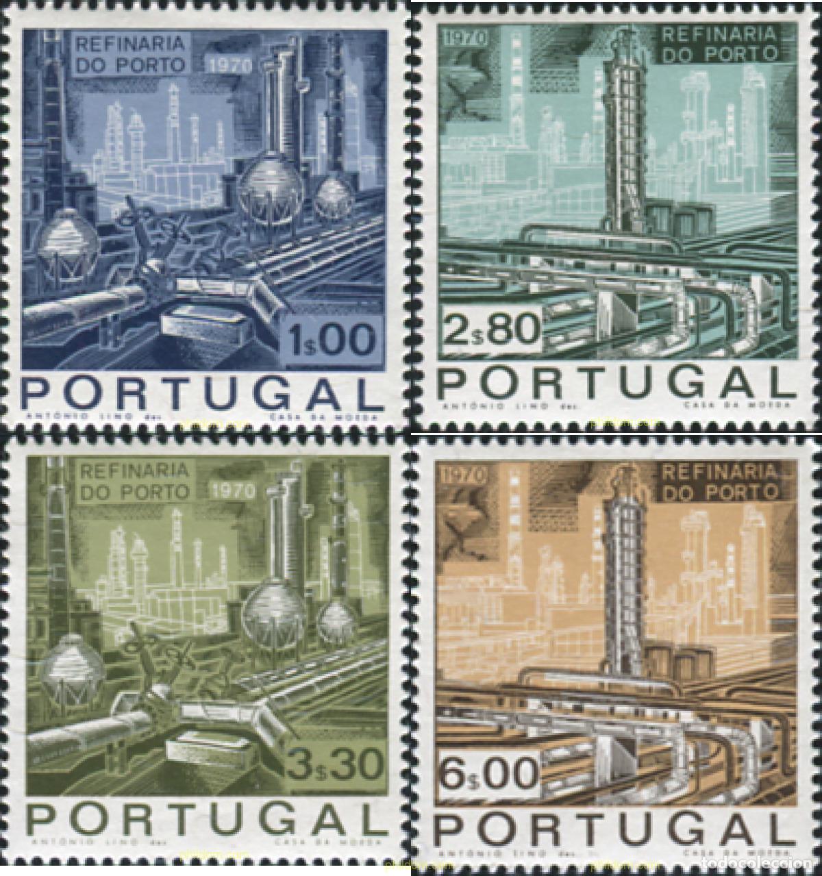 Sellos: 125565 MNH PORTUGAL 1970 INAUGURACION DE LA REFINERIA DE PETROLEO DE OPORTO