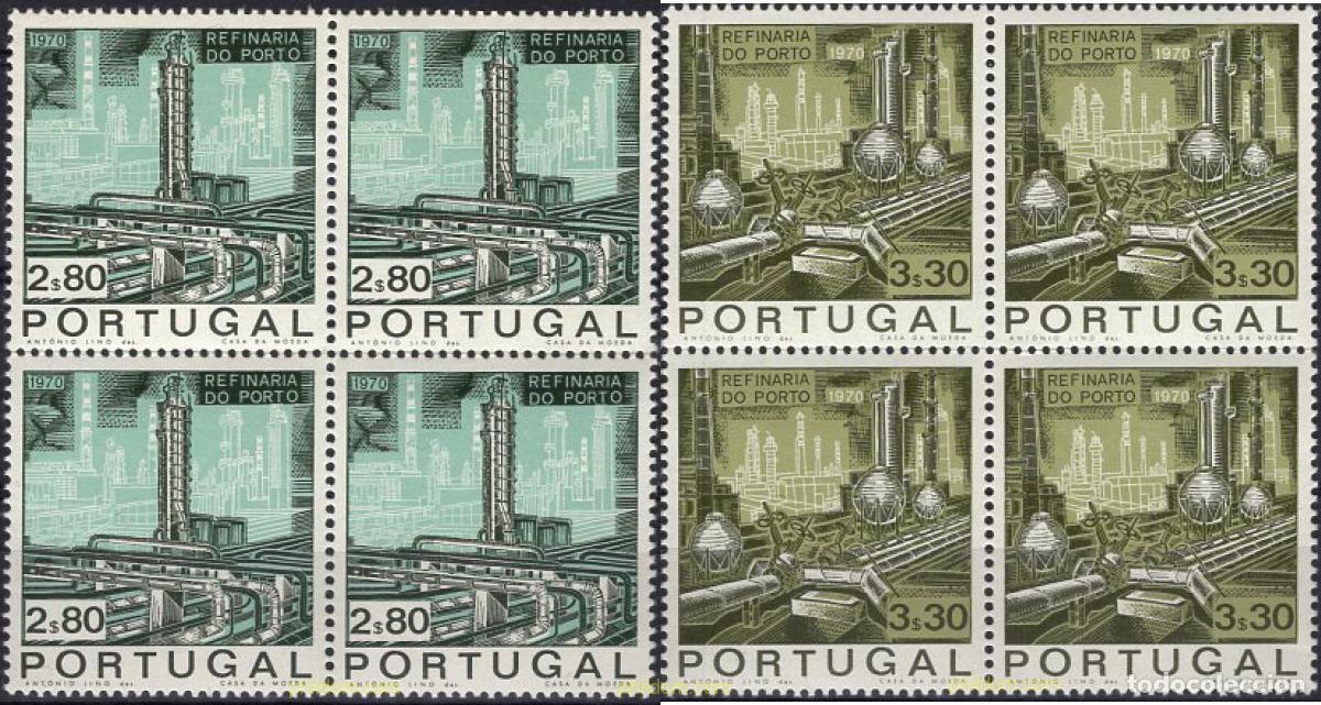 Sellos: 665847 MNH PORTUGAL 1970 INAUGURACION DE LA REFINERIA DE PETROLEO DE OPORTO