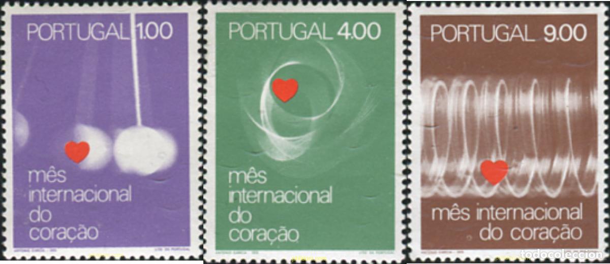 Sellos: 125598 MNH PORTUGAL 1972 MES MUNDIAL DEL CORAZON