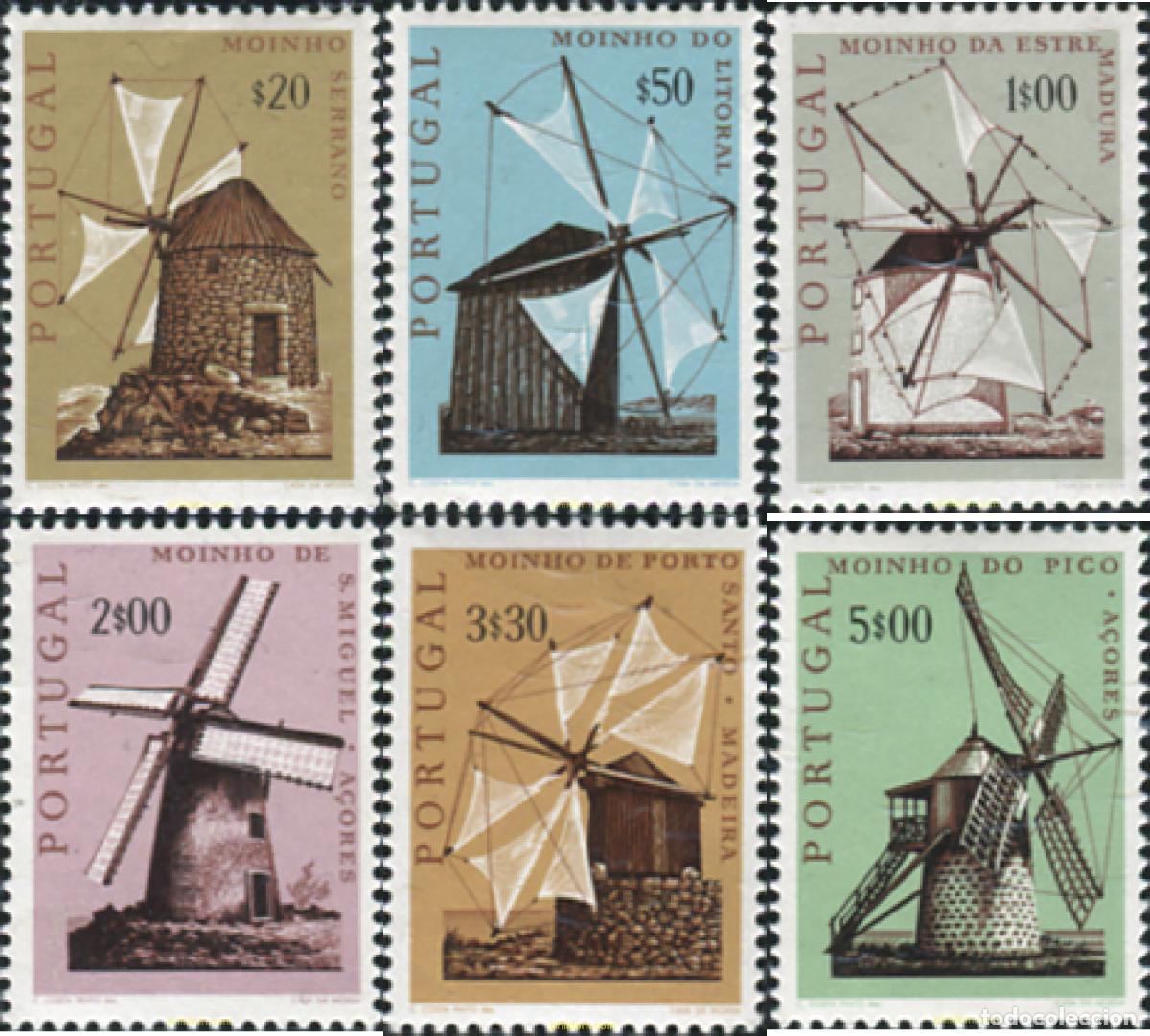 Sellos: 125579 MNH PORTUGAL 1971 MOLINOS DE VIENTO