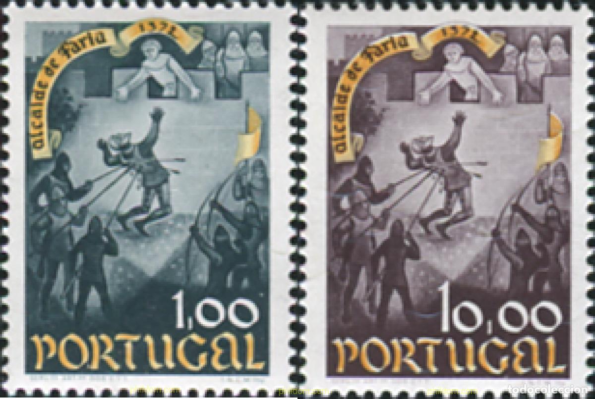 Sellos: 125614 MNH PORTUGAL 1973 6 CENTENARIO DEL ACTO HEROICO DE NUNO GONCALVES
