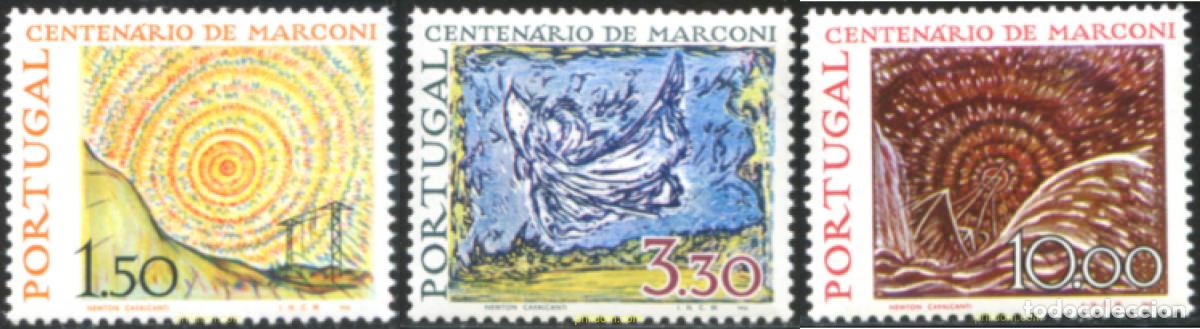 Sellos: 125639 MNH PORTUGAL 1974 CENTENARIO DEL NACIMIENTO DE GUGLIELMO MARCONI