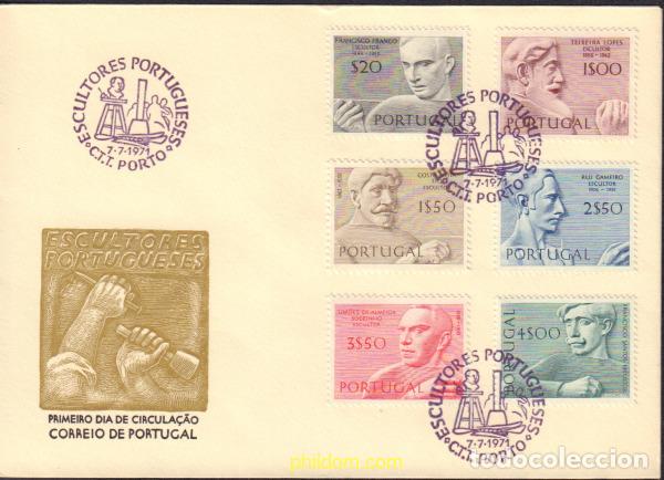 Sellos: 440644 MNH PORTUGAL 1971 ESCULTORES PORTUGESES