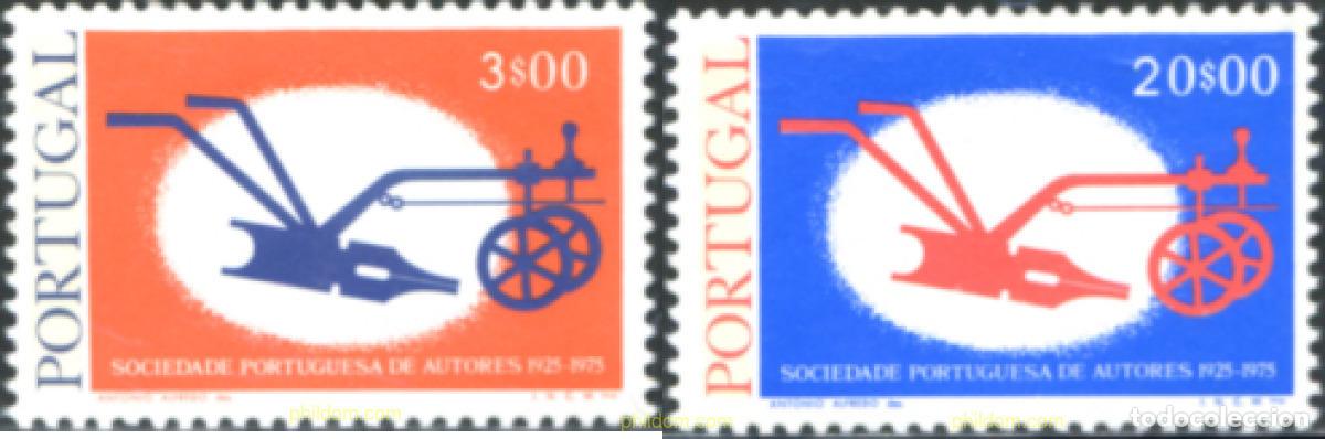 Sellos: 125672 MNH PORTUGAL 1976 50 ANIVERSARIO DE LA SOCIEDAD PORTUGESA DE AUTORES