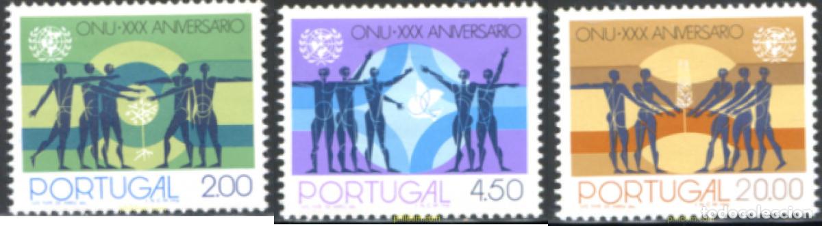 Sellos: 125667 MNH PORTUGAL 1975 30 ANIVERSARIO DE LAS NACIONES UNIDAS