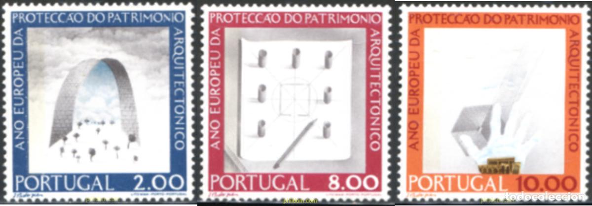 Sellos: 125669 MNH PORTUGAL 1975 A&Ntilde;O EUROPEO DE LA PROTECCION DEL PATRIMONIO ARQUITECTONICO