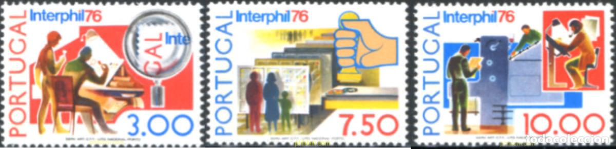 Sellos: 125674 MNH PORTUGAL 1976 INTERPHIL 76. EXPOSICION FILATELICA INTERNACIONAL