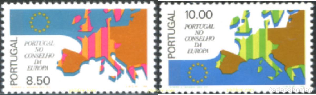 Sellos: 125689 MNH PORTUGAL 1977 ENTRADA DE PORTUGAL EN EL CONSEJO DE EUROPA