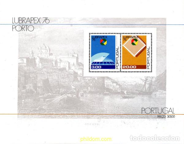 Sellos: 125682 MNH PORTUGAL 1976 LUBRAPEX 76. EXPOSICION FILATELICA INTERNACIONAL