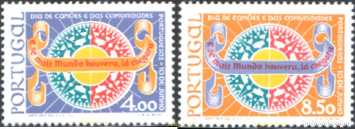 Sellos: 125701 MNH PORTUGAL 1977 DIA DE LUIS DE CAMOENS Y DE LA COMUNIDAD PORTUGESA