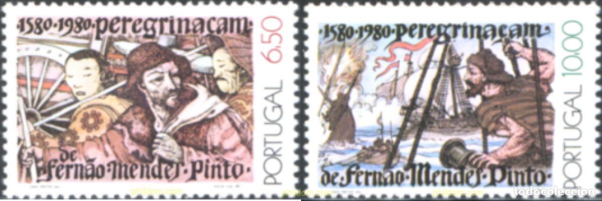 Timbres: 125743 MNH PORTUGAL 1980 300 ANIVERSARIO DEL MANUSCRITO &rdquo;LA PERENIGRACION&rdquo;, LIBRO DE VIAJES DE FERN
