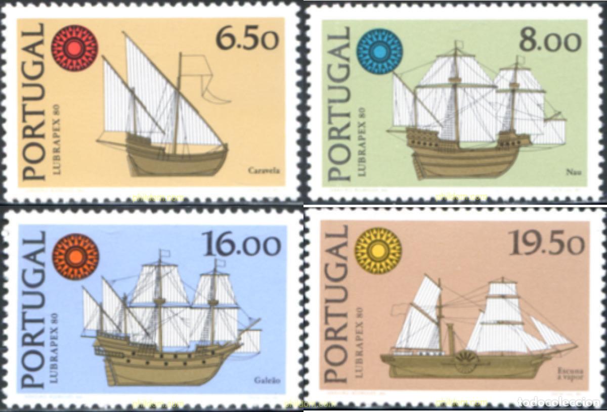 Timbres: 125747 MNH PORTUGAL 1980 LUBRAPEX 80. EXPOSICION FILATELICA INTERNACIONAL. BARCOS