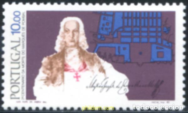 Sellos: 125809 MNH PORTUGAL 1982 BICENTENARIO DE LA MUERTE DEL MARQUES DE POMBAL
