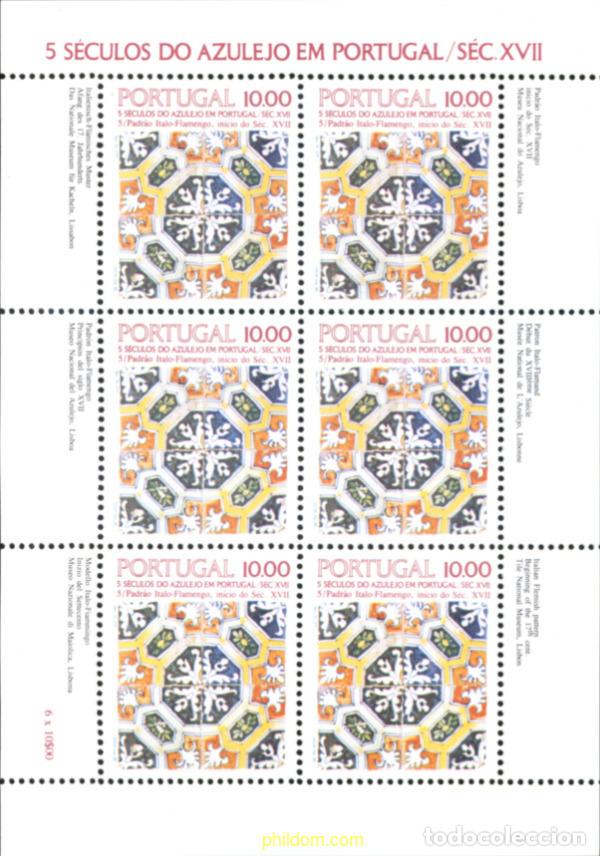 Sellos: 140724 MNH PORTUGAL 1982 5 SIGLOS DE AZULEJOS