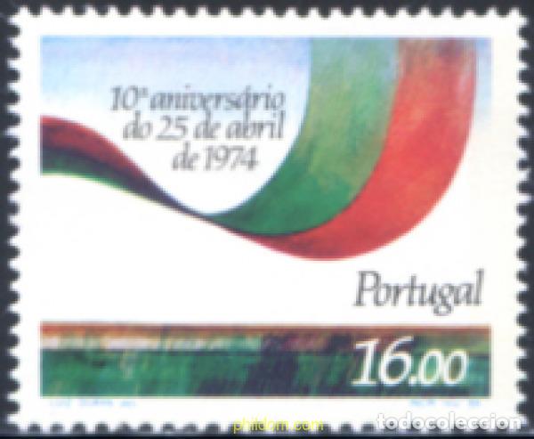 Sellos: 125845 MNH PORTUGAL 1984 10 ANIVERSARIO DE LA REVOLUCION DEL 25 DE ABRIL DE 1974