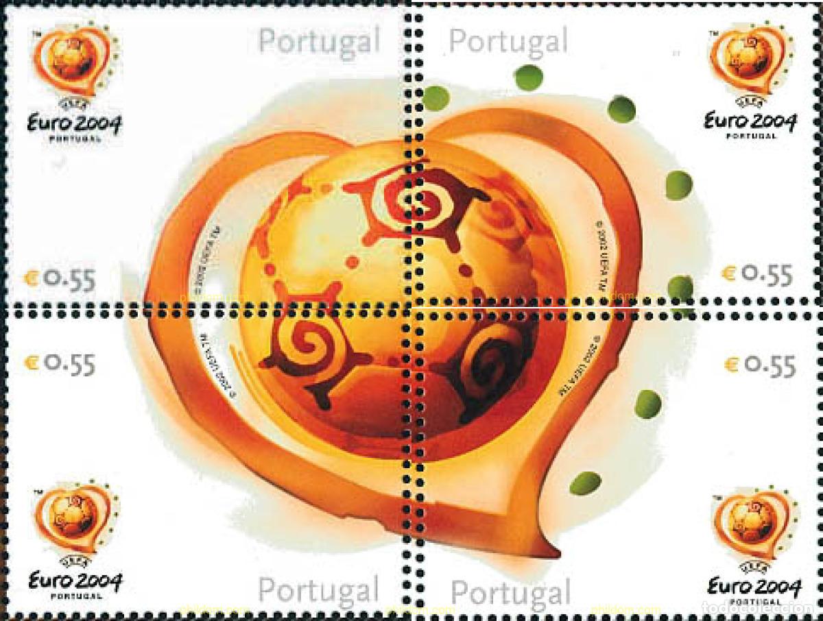Timbres: 125943 MNH PORTUGAL 2003 EUROCOPA DE FUTBOL. PORTUGAL 2004
