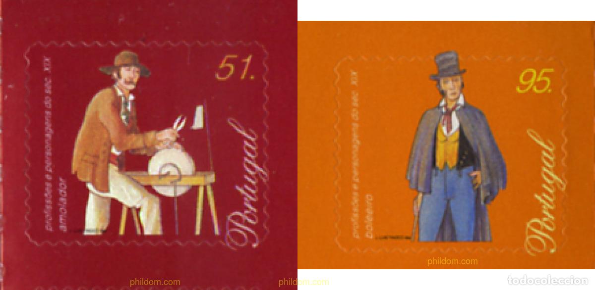 Sellos: 125984 MNH PORTUGAL 1999 OFICIOS Y PERSONAJES DEL SIGLO XIX