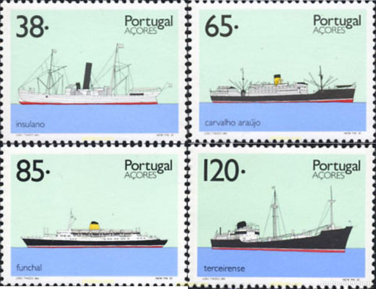 Sellos: 126565 MNH AZORES 1992 TRANSPORTES DE AZORES