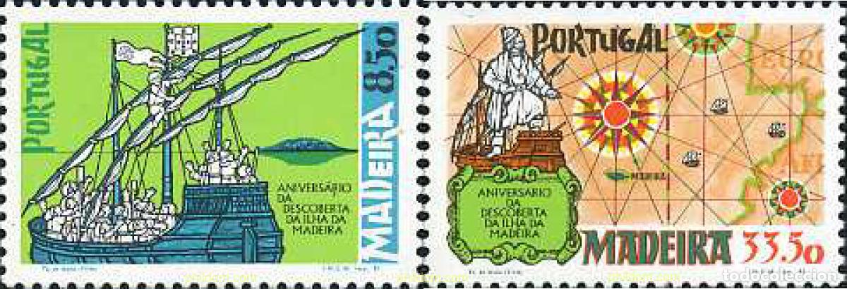 Sellos: 126764 MNH MADEIRA 1981 ANIVERSARIO DEL DESCUBRIMIENTO DE LA ISLA