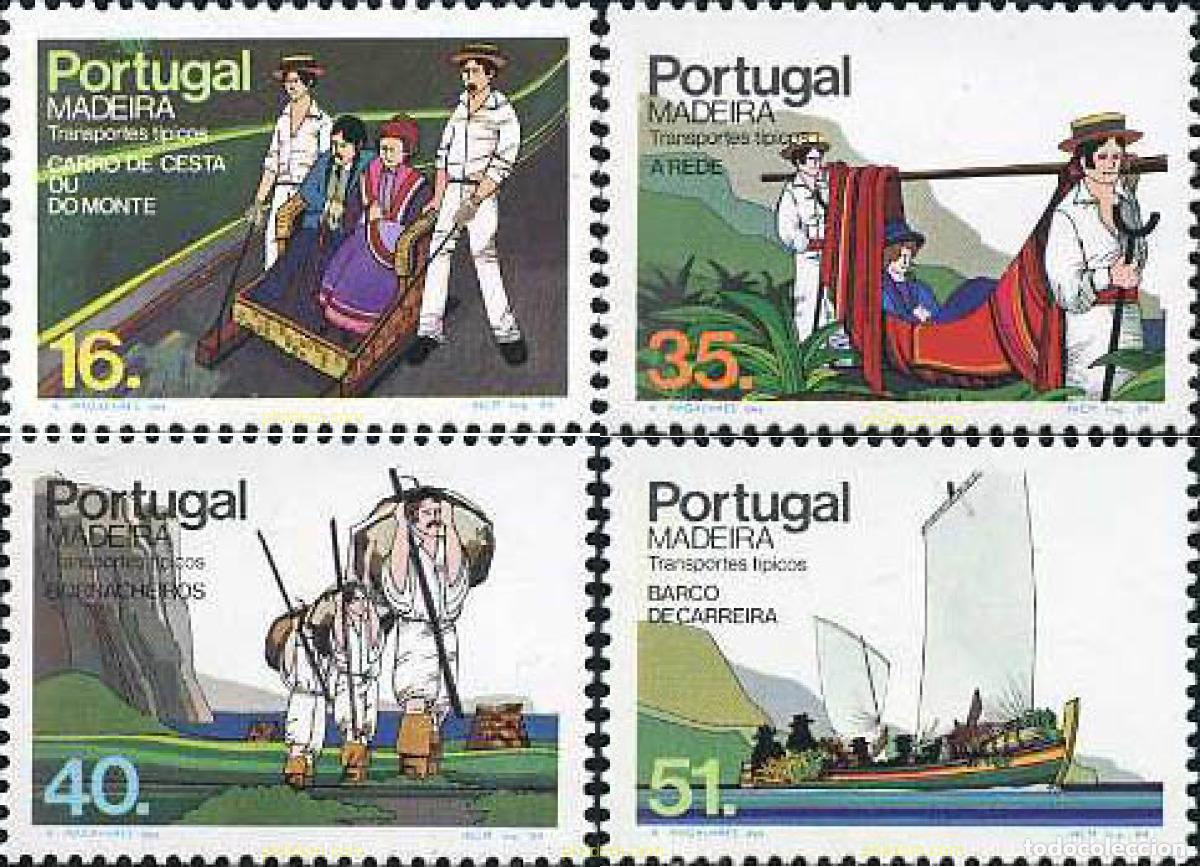 Sellos: 126793 MNH MADEIRA 1984 TRANSPORTES TIPICOS DE MADEIRA