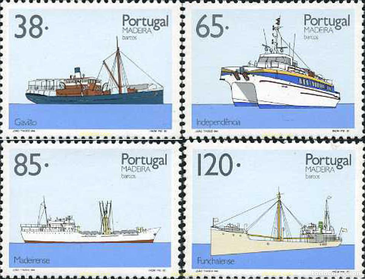 Sellos: 127053 MNH MADEIRA 1992 BARCOS TIPICOS DE MADEIRA