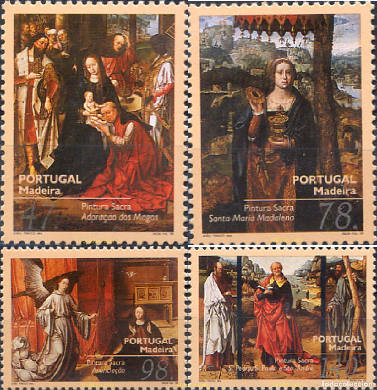 Sellos: 127114 MNH MADEIRA 1996 PINTURAS RELIGIOSAS