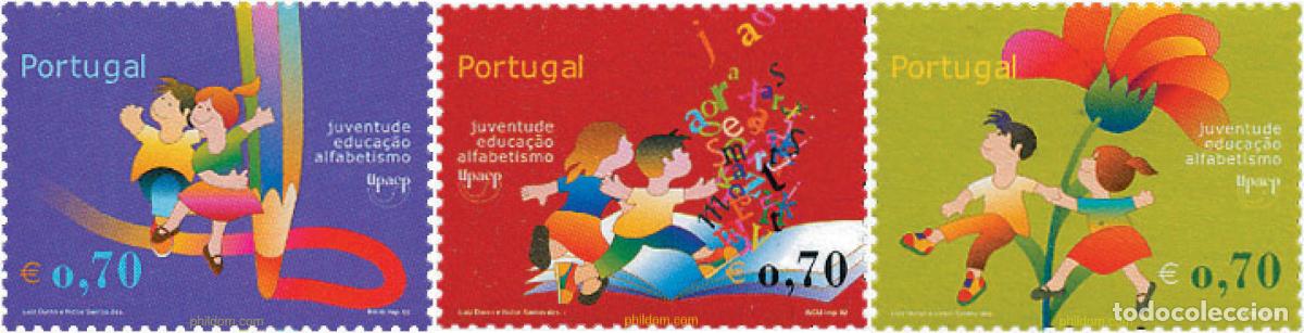 Sellos: 129362 MNH PORTUGAL 2002 AMERICA-UPAEP 2002 - EDUCACION Y ANALFABETISMO