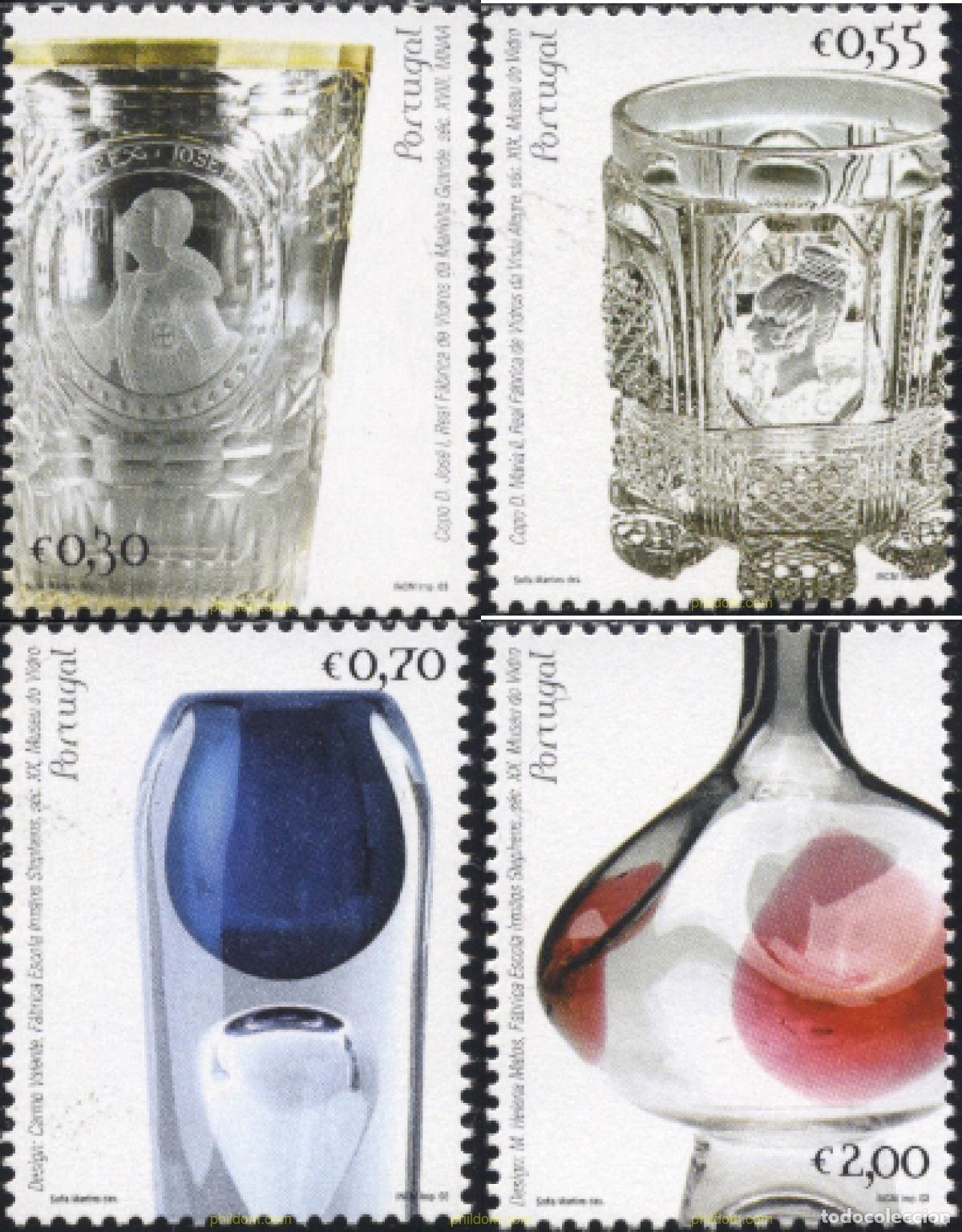 Sellos: 135084 MNH PORTUGAL 2003 HISTORIA DEL VIDRIO