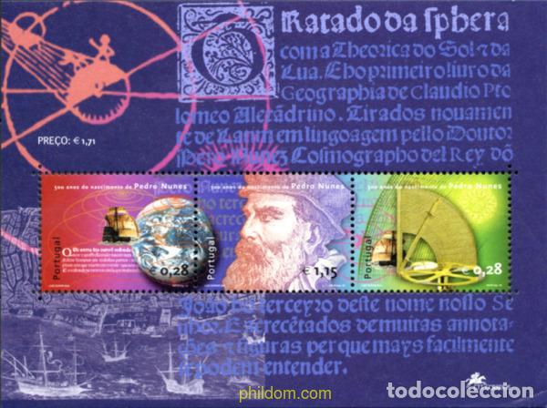 Sellos: 141102 MNH PORTUGAL 2002 500 ANIVERSARIO DEL NACIMIENTO DE PEDRO NUNES