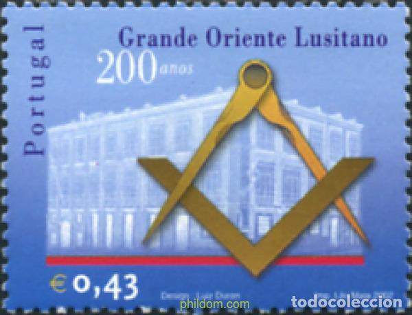 Sellos: 141104 MNH PORTUGAL 2002 BICENTENARIO DEL GRAN ORIENTE LUSITANO