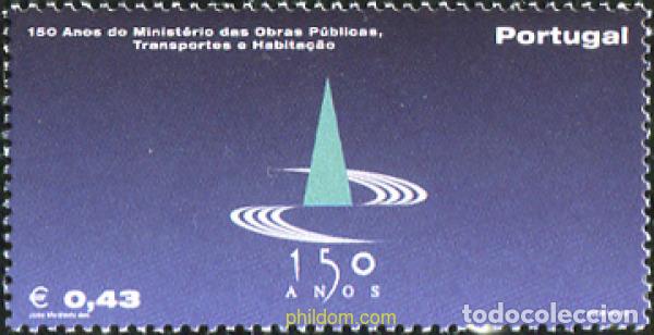 Sellos: 141111 MNH PORTUGAL 2002 150 ANIVERSARIO DEL MINISTERIO DE TRABAJO, DE TRANSPORTES Y DE VIVIENDA