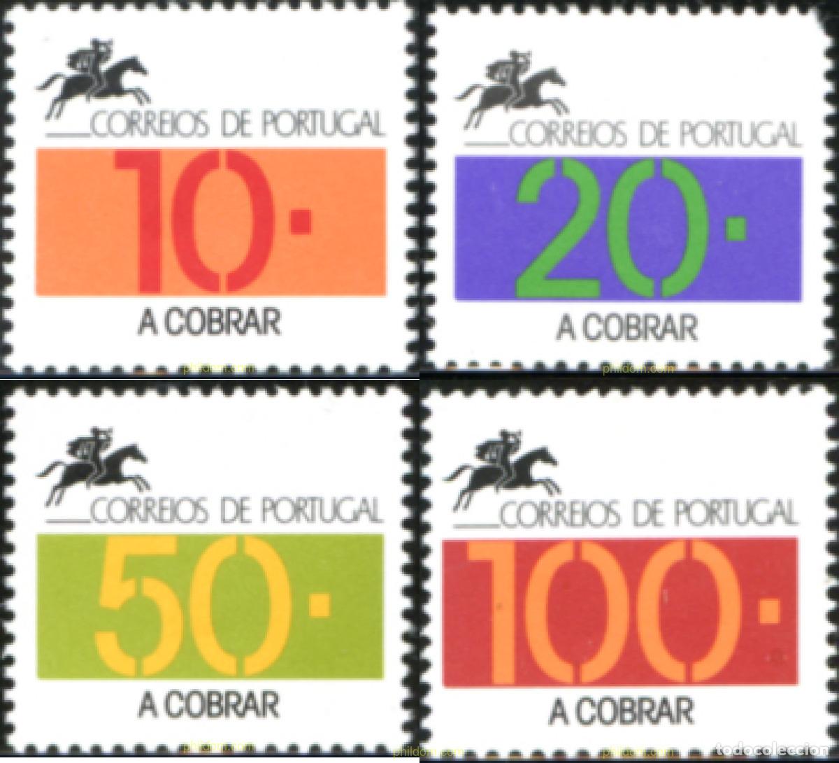 Sellos: 230957 MNH PORTUGAL 1992 EMBLEMA POSTAL Y CIFRA