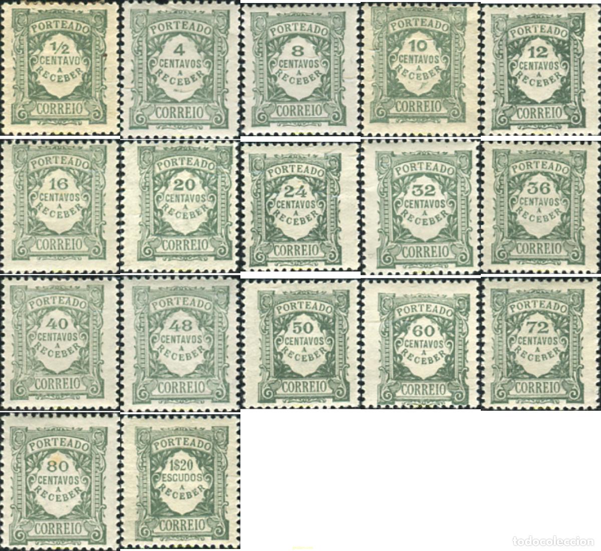 Sellos: 355066 HINGED PORTUGAL 1922 VALOR EN CENTAVOS