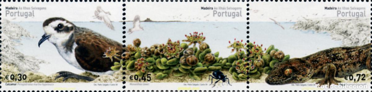 Sellos: 153339 MNH MADEIRA 2004 FAUNA Y FLORA