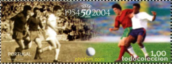 Sellos: 354196 MNH PORTUGAL 2004 50 ANIVERSARIO DE LA UEFA
