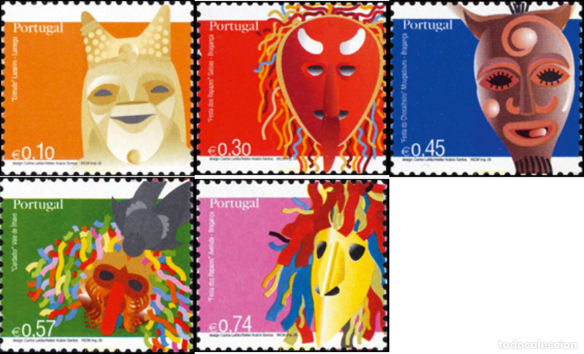 Sellos: 154440 MNH PORTUGAL 2005 MASCARAS