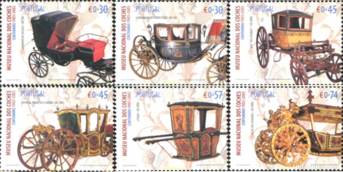 Sellos: 154701 MNH PORTUGAL 2005 CENTENARIO DEL MUSEO NACIONAL DE COCHES
